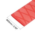 thumbnail image 2 of Uxcell Heat Shrink Wrap Tubing for Fishing Rod Grips, 40mm Dia 65mm Flat 3.3ft 1.8:1 rate Red, 2 of 5