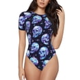 thumbnail image 1 of Fotbe crystal Skull Body de Mujer con Cuello Redondo y Mangas Cortas, Sin Mangas Ajustado, Suave, Cómodo y Básico-Small, 1 of 7