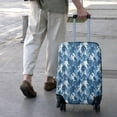 thumbnail image 3 of Blue Camouflage Bigfoot Pattern Luggage Cover Fashion Suitcase Cover Baggage Covers Fit 25-28 Inch Luggage (Go Travel), 3 of 5