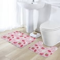 thumbnail image 5 of Happy Valentines Day Bathroom Rugs Set 2 Pieces, Bathroom Set - Quick Drying Bath Mat And U-Shaped Toilet Rug, Water Absorbent Bath Carpet For Bedroom Floor Living Room, Machine Washable, 5 of 6
