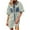 Light Blue, variant on Lovzfmll Women's Mini Dress, Collared Short Sleeve with Stripe Pocket, Casual Shirt Dress Black, S