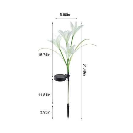 

Fufafayo Today Deals Garden Lights Landscaping Lighting，Color Changing Combination Lights Wireless Solar Garden Stake Lights For Fence Yard Gardens Flowerbed Decor
