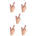 thumbnail image 1 of Methold 2 piezas juegos móviles guantes con mangas para los dedos pantalla táctil portátil nailon cómodo controlador de juegos cubiertas de mano rojo Type1 NO1, 1 of 5