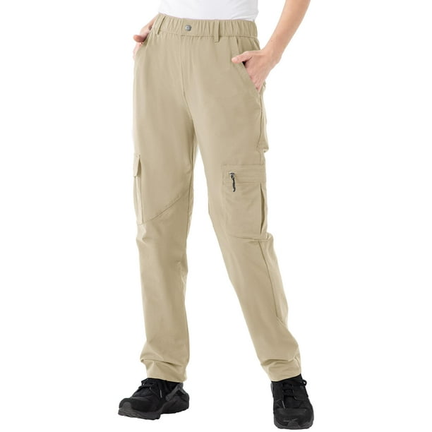 Pantalones cargo de senderismo Rdruko para mujer, de secado rápido, resistentes al agua