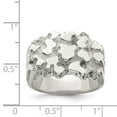 thumbnail image 2 of 925 Sterling Silver Mens Nugget Ring Size 11 5.2mm Wide Ring for Men - 13.6 Grams, 2 of 2