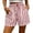 *Red, variant on ClodeEU Women's Striped Elastic Waist Drawstring Shorts,Casual Shorts with Pockets Blue,Women's Plus L