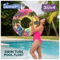 thumbnail image 2 of SwimWays Disney Stitch Swim Tube Pool Float, for Adults and Teens Age 14 & up, 2 of 9