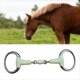 thumbnail image 2 of Broca para Filete de Caballo, Broca para Boca de Caballo con Anillo Suelto de Acero Inoxidable, Broca para Boca de Caballo con Eslabones Sueltos para Entrenamiento y Equitación, 2 of 5