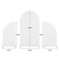 thumbnail image 6 of Joernso 3Pcs/Set Wedding Arch Cover Double Sided Stretchy Spandex Fitted Arch Backdrop Stand Cover Round Top Arch Cover Fabric for Baby Shower Birthday Party Banquet, 6 of 8