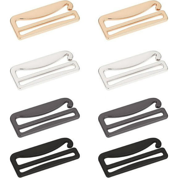 8 Pcs 1.5 inch G Hooks Buckles Adjustable Zinc Alloy Buckles 4 Colors Backpack Luggage Strap Buckle Outdoor Webbing Buckle Clip Release Buckles for Bags Belt Backpack Strap Webbing