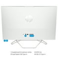 thumbnail image 5 of HP 27 inch Touch All-in-One Desktop PC, Intel Core i5-1235U, 8GB RAM, 1TB SSD, Starry White, Windows 11 Home, 27-cb1023w, 5 of 7