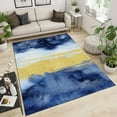 thumbnail image 3 of European Style Area Rugs, Abstract Splash Ink Graffiti Art Painting Floor Carpet, Modern Soft Comfy Washable Non-Slip Living Room Rug for Living Room Bedroom Office Decor 5ft x 8ft, 3 of 5
