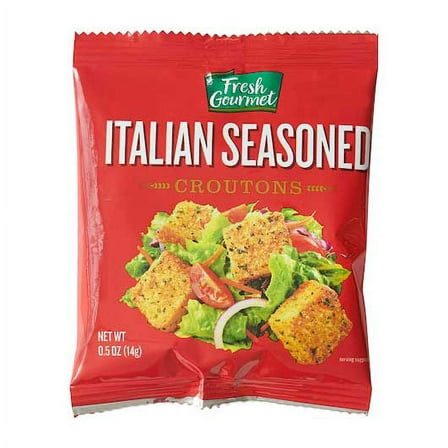 Italian Seasoned Fresh Gourmet Crouton 200 Per Case, 0.5 Ounce Each