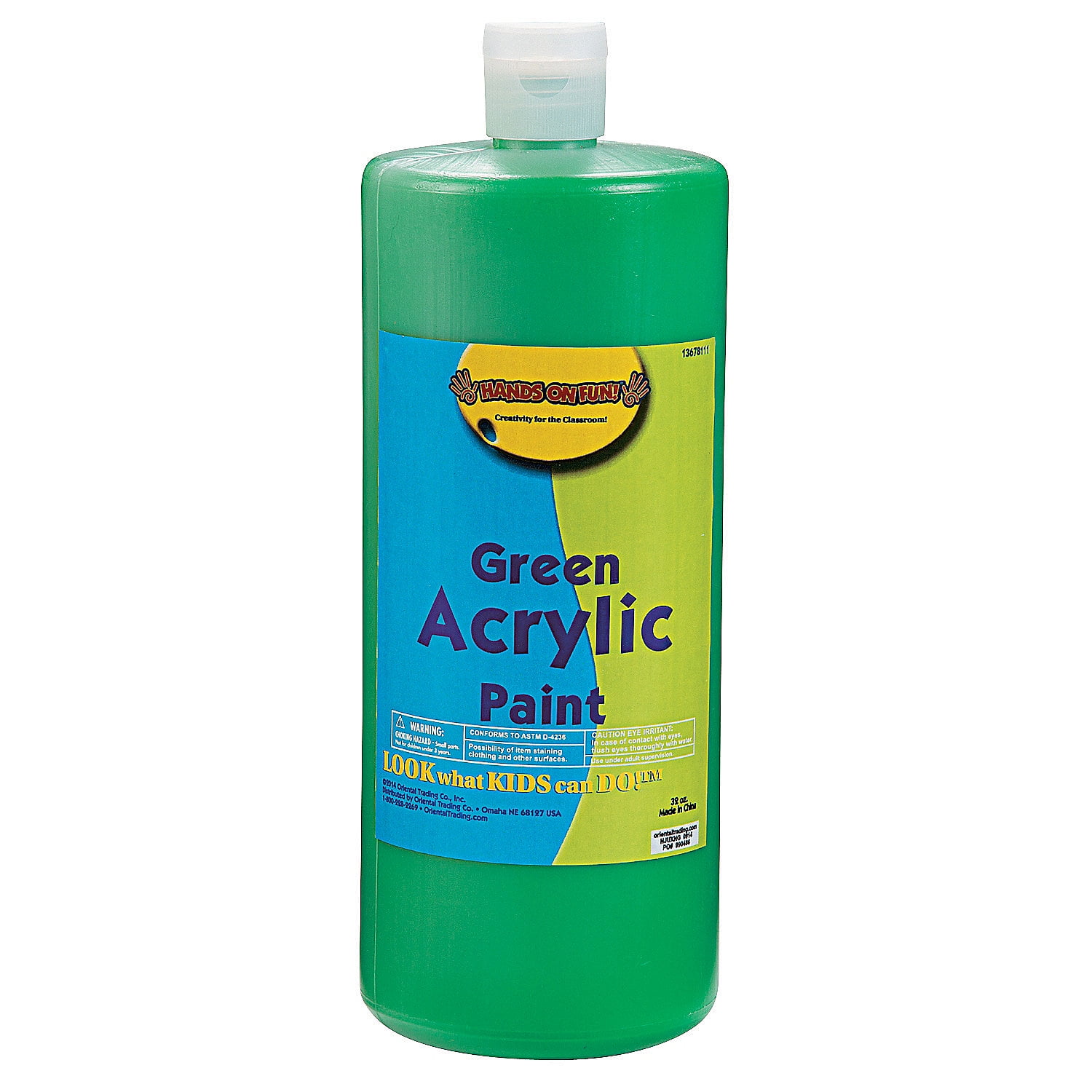 Green Acrylic Paint 32 Oz Basic Supplies 1 Piece
