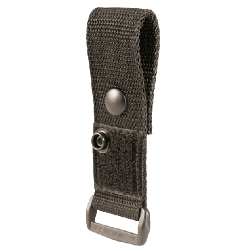 Boston Leather Epaulet Mike Holder Snap Slot, Black -