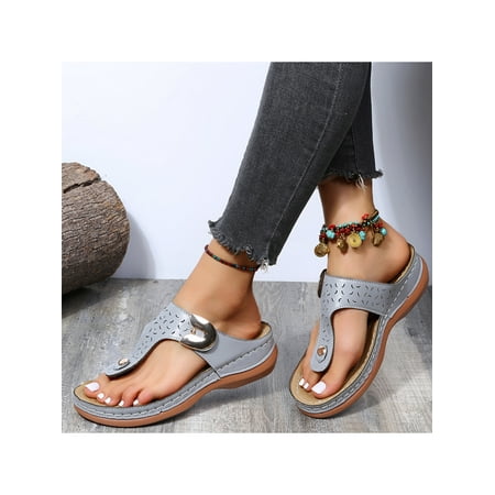 

Audeban Flip Flops for Women Summer Casual Slip On Thong Slide Sandals for Beach Travel Pool