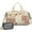 Pioneer Flower Floral-2, variant on Women Men Gym Bag,Pioneer Flower Floral Print Pattern Small Duffle Bag Spend the Night Bags for Women with Shoes Compartment Washbag,Detachable Shoulder Strap,19.7x8.3x11 Inches