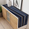 thumbnail image 4 of Marble Table Runner - 36 Inch Long, Kitchen Dining Table Runner Dresser Scarves, Navy Blue Modern Abstract Gold Gradual Art Farmhouse Decor for Coffee Tables Wedding Party Banquet, 4 of 8