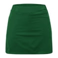 thumbnail image 3 of uublik Girl's Skirts Green Tennis Skirts Golf Skort Athletic Dance Running School Sport Skirts with Shorts Size 2T-12, 3 of 5