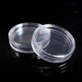 thumbnail image 4 of 50 Pzs Caja de Monedas de Plastico Transparente Redonda Pequena 24mm, 4 of 5