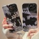 thumbnail image 2 of Fundas de teléfono de dibujos animados de gato y conejo negro para Iphone 14Pro 12ProMax 11 12 13 14 Pro Max 13ProMax 12Pro, Funda de cuero suave Fivean unisex, 2 of 2