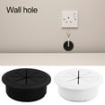 thumbnail image 2 of Sylvtty Desk Wire Cord Cable Grommets Hole Cover Plastic Cable Cord Organizer Line Outlet Port Threading Box Cover for Office PC Desk, 2 of 7