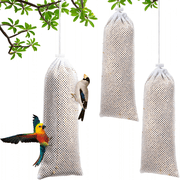 XIBUFE Finch Sock Feeder, Thistle Seed Sock Bird Feeder, Instant Seed Bag Hanging Bird Feeders for Outdoors Garden Yard Wild Birds