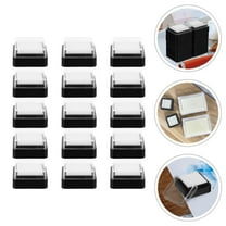 MLINS  20 Pcs Ink Pad Blank Stamp Stamping Pads Kids Arts and Crafts Office Child Black