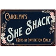 thumbnail image 1 of Carolyn's SHE SHACK Gift Sign Metal Wall Decor 8 x 12 High Gloss Metal 208120060045, 1 of 1