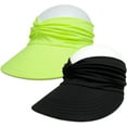 thumbnail image 5 of 2 Packs Womens Sun Visor Hat Wide Brim Summer UPF 50+ UV Protection Beach Sport Cap, 5 of 8