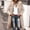 Khaki, variant on IUYRTFE Women's Reversible Long Fleece Lined Puffer Coat Two Sided Hooded Winter Jacket with Pockets for Cold Weather
