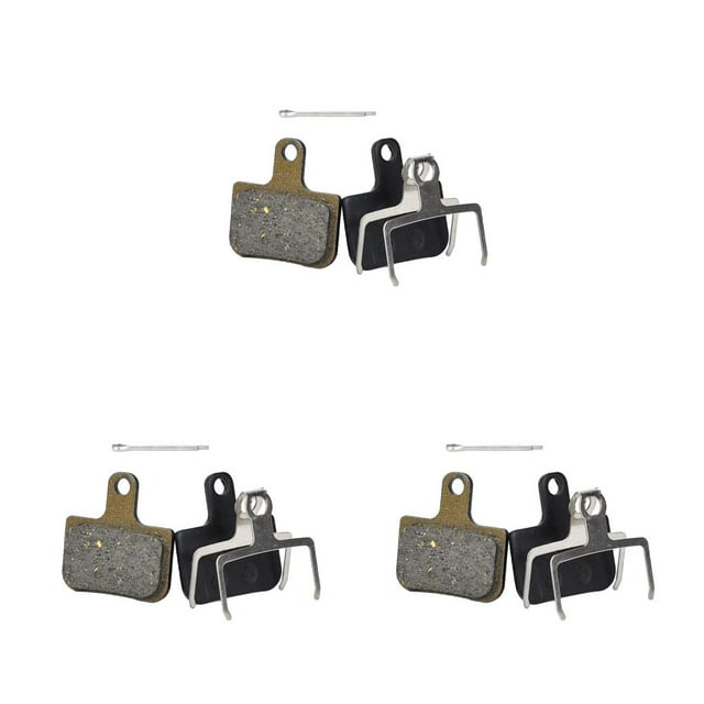 ZLight Bike Brake Pads Disc Parts Bicycles Accessory Bike Component Semi-Metallic Cycling Braking Pad for Repair Maintenance Type 35 3Set