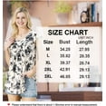 thumbnail image 5 of Anyjoin Women's Short Sleeve Tunic Tops Casual Print Pleated Blouse, 5 of 5