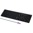 thumbnail image 2 of MCSaite Teclado de computadora PS2 con cable de 104 teclas con soportes negro resistente al agua - Diseño de EE. UU. Compatible con Windows PC portátil, 2 of 6