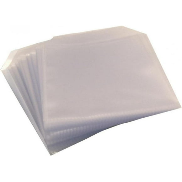 50 CD DVD DISC CLEAR COVER CASES PLASTIC 80 MICRON SLEEVE WALLET - 50 pack