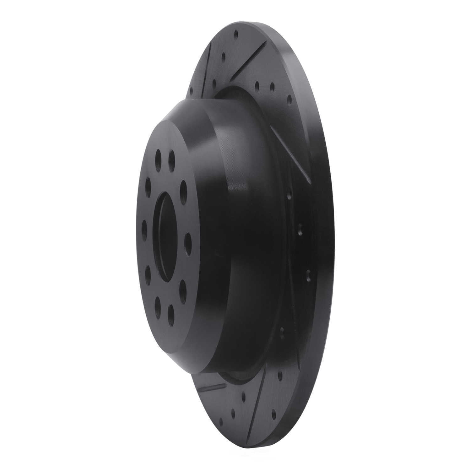 Dynamic Friction Company 633-42042L DFC Brake Rotor - Drilled And Slotted - Black