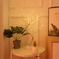 thumbnail image 2 of Night Light Tree Shape LED 1000lm Table Light USB Decoration DIY Home Bedroom Lamp  36LED  Warm White Light  Pearl, 2 of 8