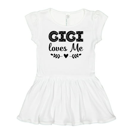 

Inktastic Gigi Loves Me Baby Girl Clothes Gift Baby Girl Dress