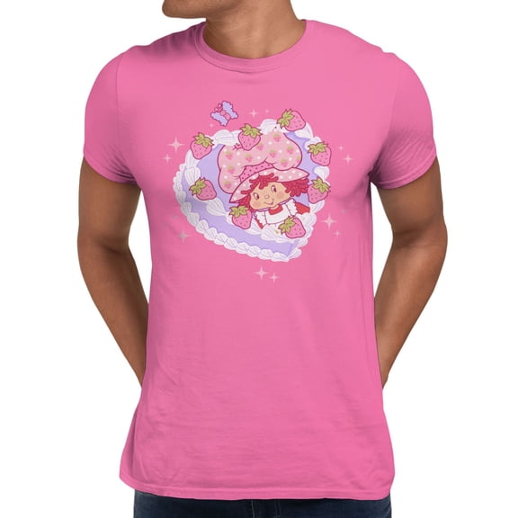 Strawberry Shortcake Cutie Pie Cake Men's T Shirt (Azalea, S-XXXL)