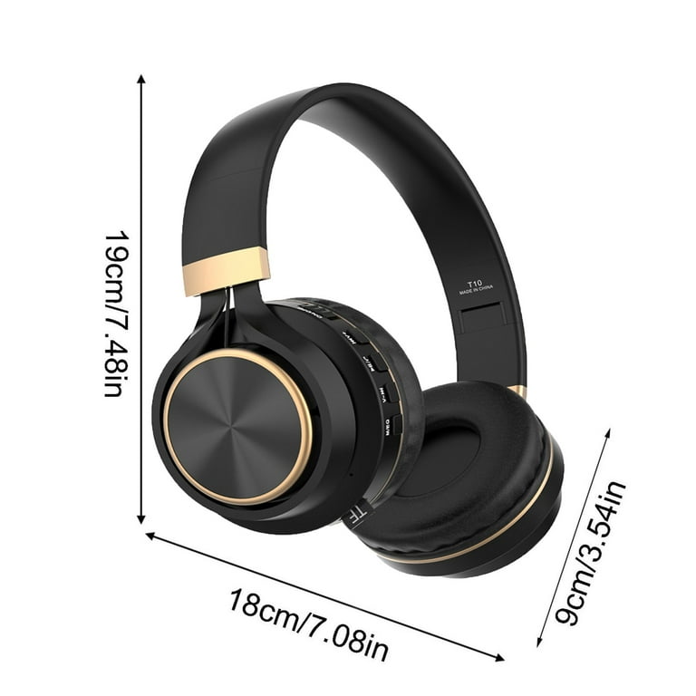 Wireless Headphone Amplifier Wireless Headset for Work from Home 99 5000 Headphones without Microphone Shower Microphone Portable Head Mounted Wireless Blueteeth Headphones Lightweight Foldable Walmar...