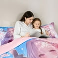 thumbnail image 5 of Feelyou Ancient Anime Girl Twin Comforter Sets, Blossoms Flower Floral Bedding Set, 2pcs, 5 of 8