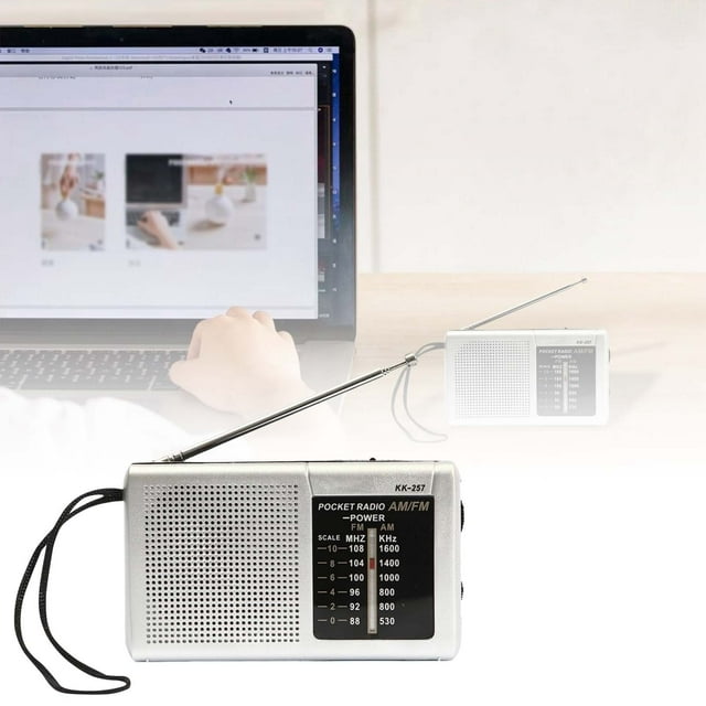 BotaniNest Portable Retro AM FM Radio KK257 Mini Vintage Two Band Receiver With High Sensitivity 0.5W Power For Home Travel Outdoor