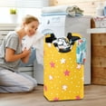thumbnail image 5 of Yayeee Freestanding Laundry Hamper with Handle Collapsible Large Storage Basket for Clothes, White Stars, 5 of 7