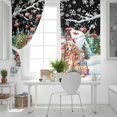 thumbnail image 5 of Fsddascl Black Christmas Blackout Curtains for Bedroom/Living Room, Thermal Insulated Kitchen Curtains, Xmas Winter Snowflakes Red Truck Dogs Grommet Darkening Window Treatment Drapes 27.5"x39"x2, 5 of 6