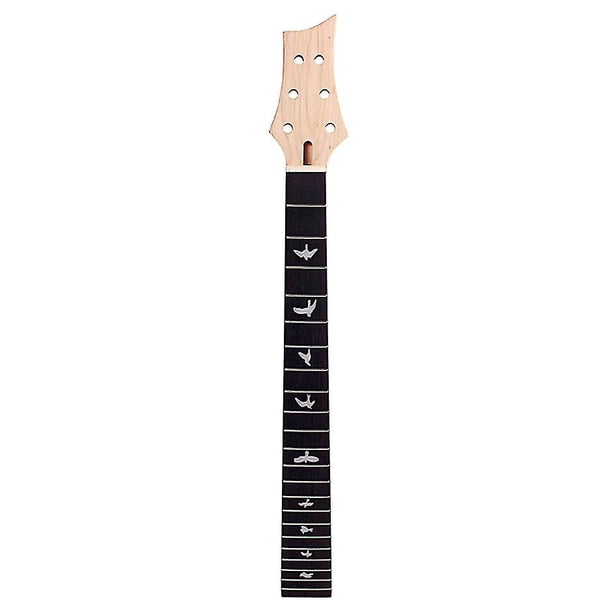 Nuevo 1 pieza de mástil de guitarra de madera maciza de arce de 22 trastes, barra de armadura de 24,75 pulgadas para guitarra eléctrica, color negro