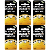 Duracell D389/390PK09 Silver Oxide Electronic Watch Battery, 389/390 Size, 1.55V, 70 mAh Capacity (Case of 6)