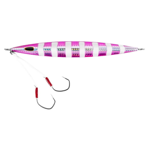 Williamson Kensaki Jig -7.25" - 9 7/8 oz. - Silver Pink Zebra