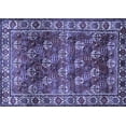 thumbnail image 1 of Ahgly Company Machine Washable Indoor Rectangle Persian Blue Traditional Area Rugs, 3' x 5', 1 of 4