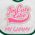 thumbnail image 4 of Inktastic Cute Like My Gammy Girls Baby Bib, 4 of 4