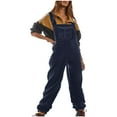 thumbnail image 5 of Wancir Women Long Casual Loose Bib Pants Overalls Baggy Rompers Jumpsuits with Pockets, 5 of 9